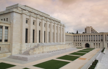 Das Palais des Nations in Genf wurde zwischen 1929 und 1936 als Hauptquartier für den Völkerbund errichtet.